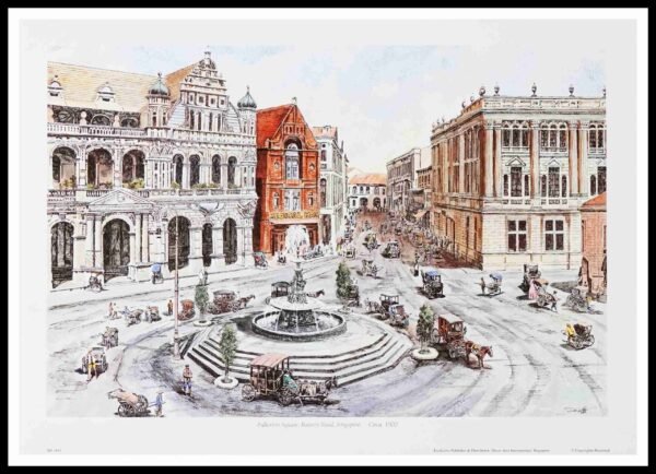 SH 1853C Fullerton Square, Battery Road 7×5 Mini Print – Fan S.H.