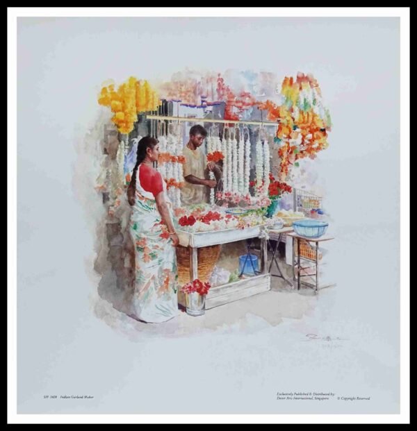 SH 1628C Indian Garland Maker 3×3 Mini Print – Fan S.H.