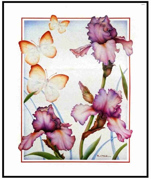 AK VH5429 Iris & Butterfly