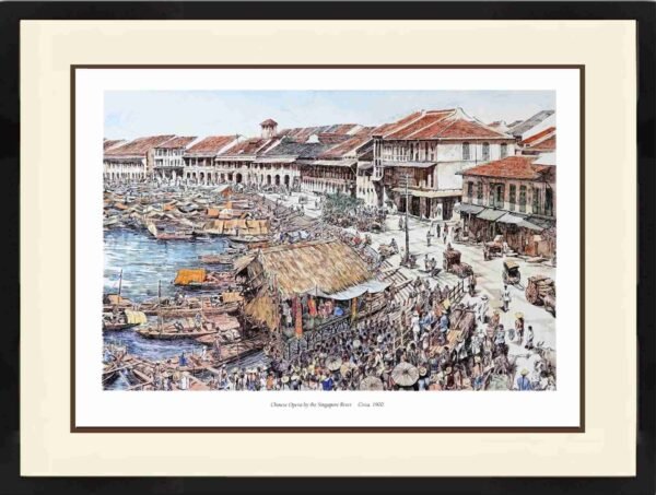 DA SH 1812 Chinese Opera by the Singapore River Circa. 1900
