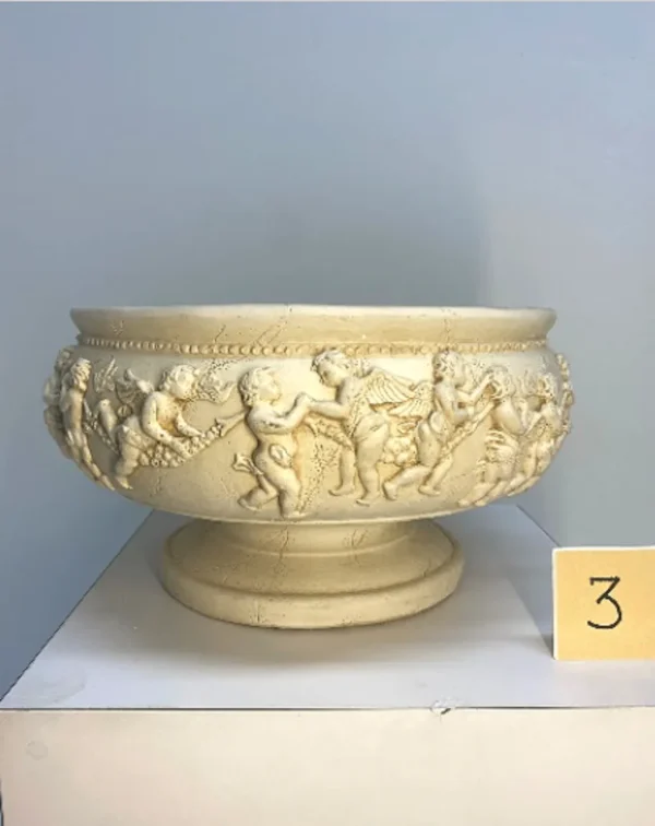 IDN-003 Terracotta Sandstone handcrafted Floral Vase