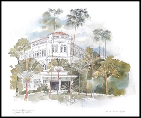 BF 601C Raffles Hotel 7x5 Mini Print - G. Byfield