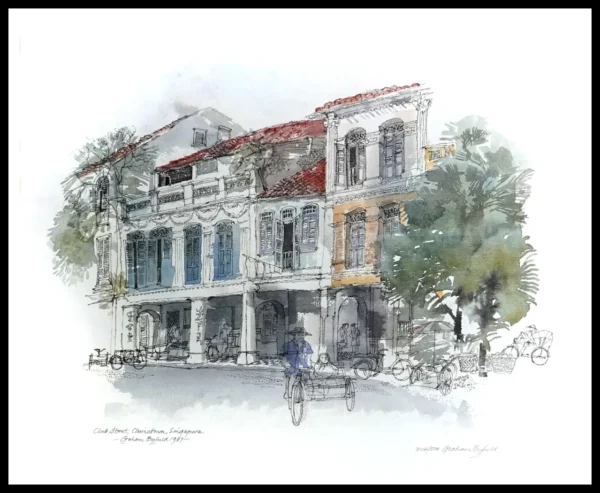 BF 608C  Club Street, Chinatown 7x5 Mini Print - G. Byfield