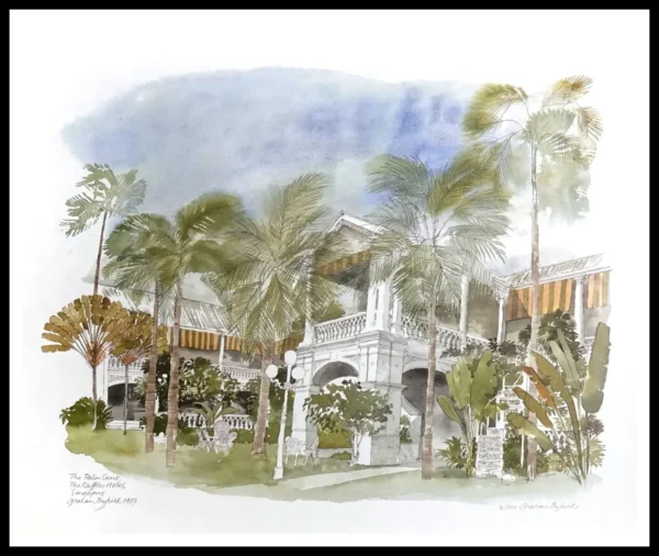 BF 613C   The Palm Court 7x5 Mini Print - G. Byfield