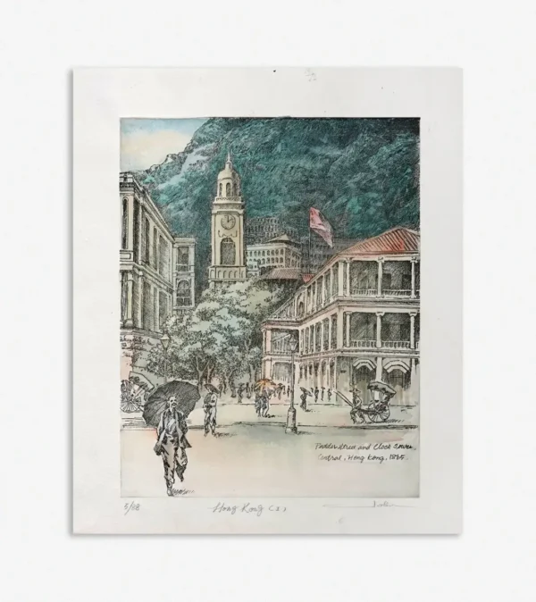 HK018/Etch/wRW HK Central 1865 Coloured